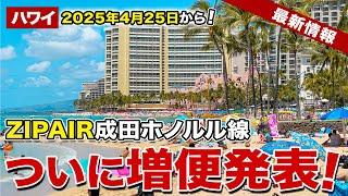 【ハワイ】2025年4月25日から！格安航空ZIPAIRから嬉しいお知らせ！【ハワイ最新情報】【ハワイの今】