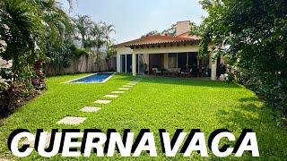 ‼️Casa de UN NIVEL con JARDÍN Y ALBERCA privados en venta Lomas de Cuernavaca Morelos.‼️