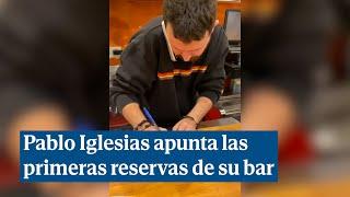 Pablo Iglesias apunta las primeras reservas para su nuevo Bar en Lavapiés