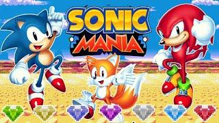 SONIC MANIA - Full Game (As Sonic) (All Chaos Emeralds)