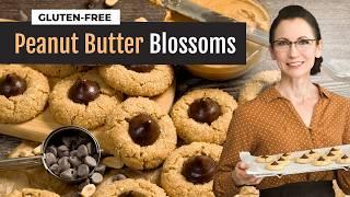 Gluten-Free Almond Flour Peanut Butter Blossom Cookies | Dairy-Free