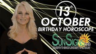 October 13th Zodiac Horoscope Birthday Personality - Libra - Part 1