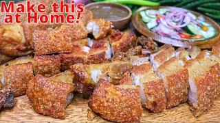 Crispy Pork in 4 minutes video  Easy method will make Pork Super Crispy & Tasty