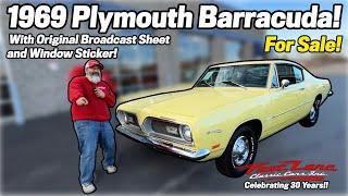 1969 Plymouth Barracuda For Sale at Fast Lane Classic Cars!