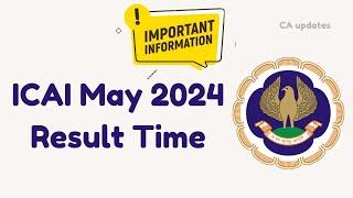 CA May 2024 Result Time in Tamil | CA Exam may 2024 result time ? CA updates