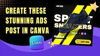 Create Social Media Ad post in Canva | #socialmedia #ads