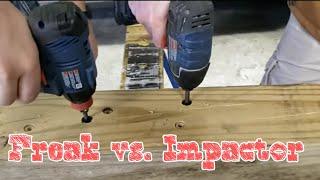 Bosch 18v Freak vs Bosch 18v Impactor Face Off ,. Bosch 12v Multi-Click Driver