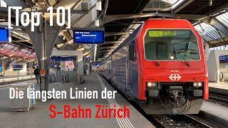 [Top10] Die 10 längsten Linien der S-Bahn Zürich