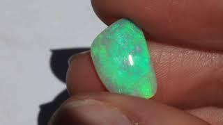 Shimmery Mint Solid Australian Opal