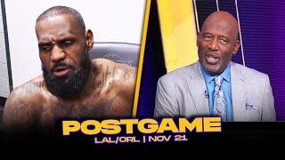 Lakers/Magic Postgame x Analysis: J.Worthy, Bron, AD, Reaves, Redick Reactions | Nov 21, 2024