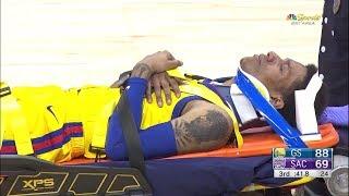 Patrick McCaw Scary INJURY | Warriors vs Kings | March 31, 2018 | 2017-18 NBA Season