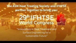 Heat Treat IFHTSE World Congress 2024, co-located with IMAT