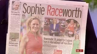 Sophie Raworth picked for an athletic England team (UK) - BBC News - 10th February 2020