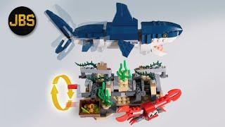 He Swims! LEGO Creator Deep Sea Creatures 3 in 1 Review and custom modification - 31088