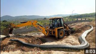 Jcb 3dx Machine Working Mud Loading With eishar and sonalika Tractor | Jcb and TractorCartoon Video