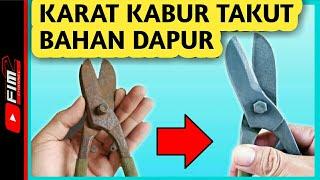 CARA MENGHILANGKAN KARAT PADA BESI || HOW TO REMOVE RUST ON IRON