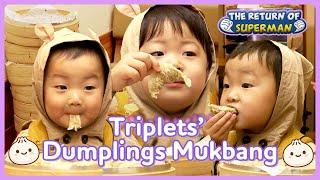 [Triplets' House] Legendary dumplings mukbang of Triplets  | KBS WORLD TV