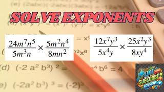 Simplify exponent expressions