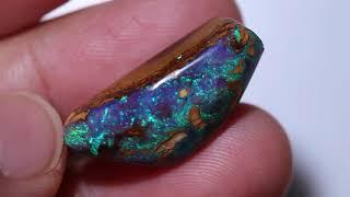 Uncovering Surprise In Yowah Nut Opal (Skin Taken Off)