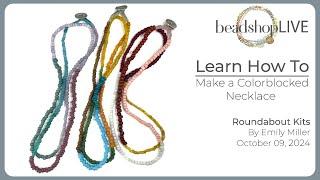 Beadshop LIVE: Make a Colorblocked Necklace with Emily