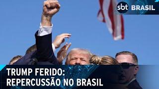 Atentado contra Trump durante comício repercute na imprensa internacional | SBT Brasil (13/07/24)