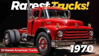 20 RAREST American Old Trucks From The 1970s, We Want Back!