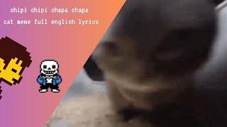 Chipi chipi chapa chapa (Full English Lyrics)