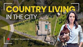 Country Living In Fort Myers Florida Real Estate Tour At 3747 Liberty Square