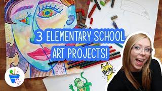 Art Projects for Elementary Students | 3 Drawing Ideas!