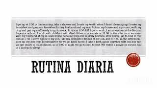 Rutina diaria DAYANA