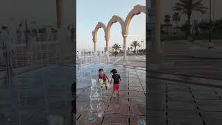 Adorable Baby’s Priceless Reactions at Water Fountain!  Must Watch #shortsfeed #shorts #cute