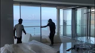 Glass Movable Wall System|Double Glazed|VILLA|No floor guide|GCC|Made in Taiwan