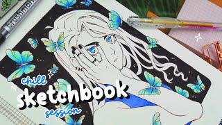  *chill* sketchbook session // ft. karin brushmarkers pro 