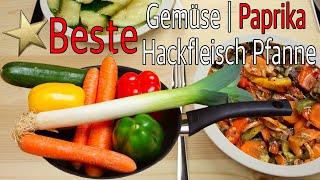 Hackfleisch Paprika Gemüse Pfanne | Mediterranes Grill Gemüse | Pinki´s Kochstudio