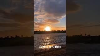 Beautiful sunset in Algiers