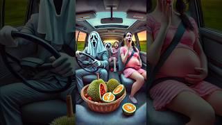 ️ Evolution of ghost: Ghost riding car with her family  5 #cat #cute #love #shorts