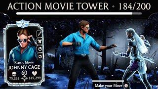 MK Mobile. MAXED Action Movie Johnny Cage vs. Fatal Action Movie Tower Battle 184.