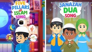 Five Pillars Of Islam Song + Janazah Dua Song Compilation I Nasheed I Islamic Cartoon I Islamic song