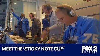 Meet the Detroit Lions' 'Sticky Note Guy'