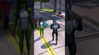 GTA VI : IRON HULK SAVES SHE HULK AND HIS SON FROM VENOM  #shorts