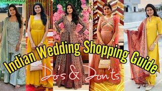 Indian Wedding Outfit Details + Wedding Shopping Guide & Tips | Kashika Chauhan