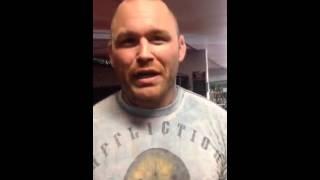 Chris Leben giving shout for IGOR MMA MACEDONIA