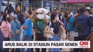 Pantauan Suasana Arus Balik di Stasiun Senen