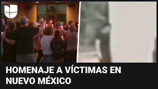 Rinden homenaje a las víctimas de un tiroteo en Nuevo México que dejó tres personas muertas