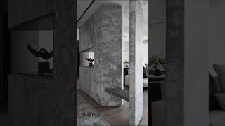 Polished Super White Marble Grey Marble Big Slab