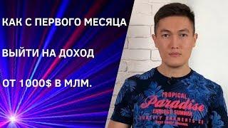 Как с первого месяца выйти на доход от 1000$ в МЛМ.