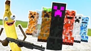 ELEMENTAL MINECRAFT CREEPERS! (Garry's Mod)