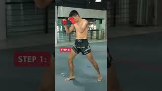 How to throw a straight knee with Muay Thai World Champion Panpayak!  #Shorts