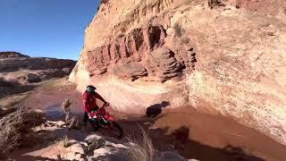 Single Track Trail Dirtbike Ride, Green River UT  Jan.2022 Extended Version