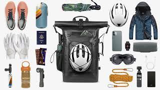 Inateck RollTop Rucksack 30-35L wasserdichter multifunktionaler Organizer für Radfahren, BP06001